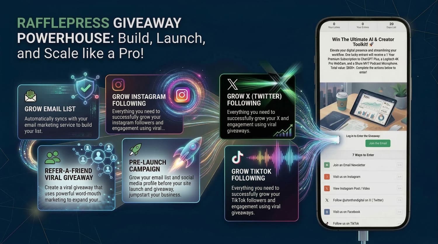 Viral Giveaway Widget Mockup